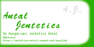 antal jentetics business card